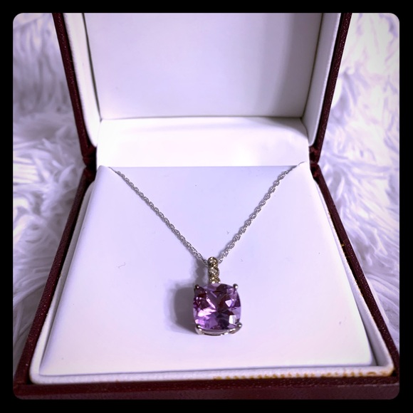 Helzberg Diamonds Jewelry - ⬇️🔥AMETHYST & Diamond necklace
